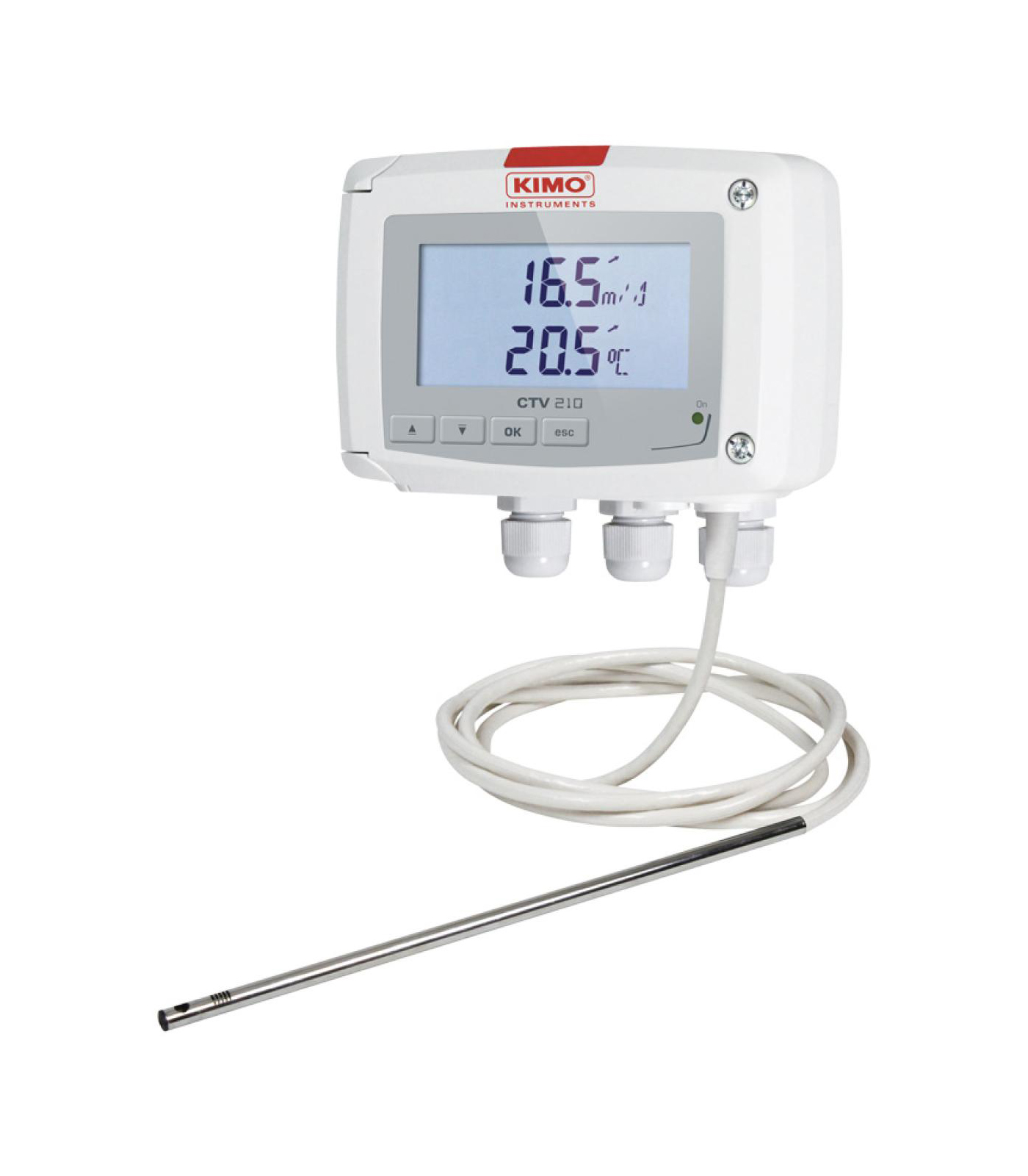Kimo CTV 210-R air velocity and air flow transmitter